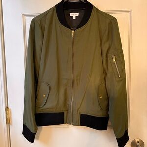 Olivia grey Olive Bomber Jacket for Women